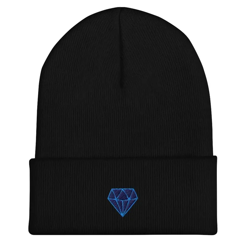 Blue diamond beanie